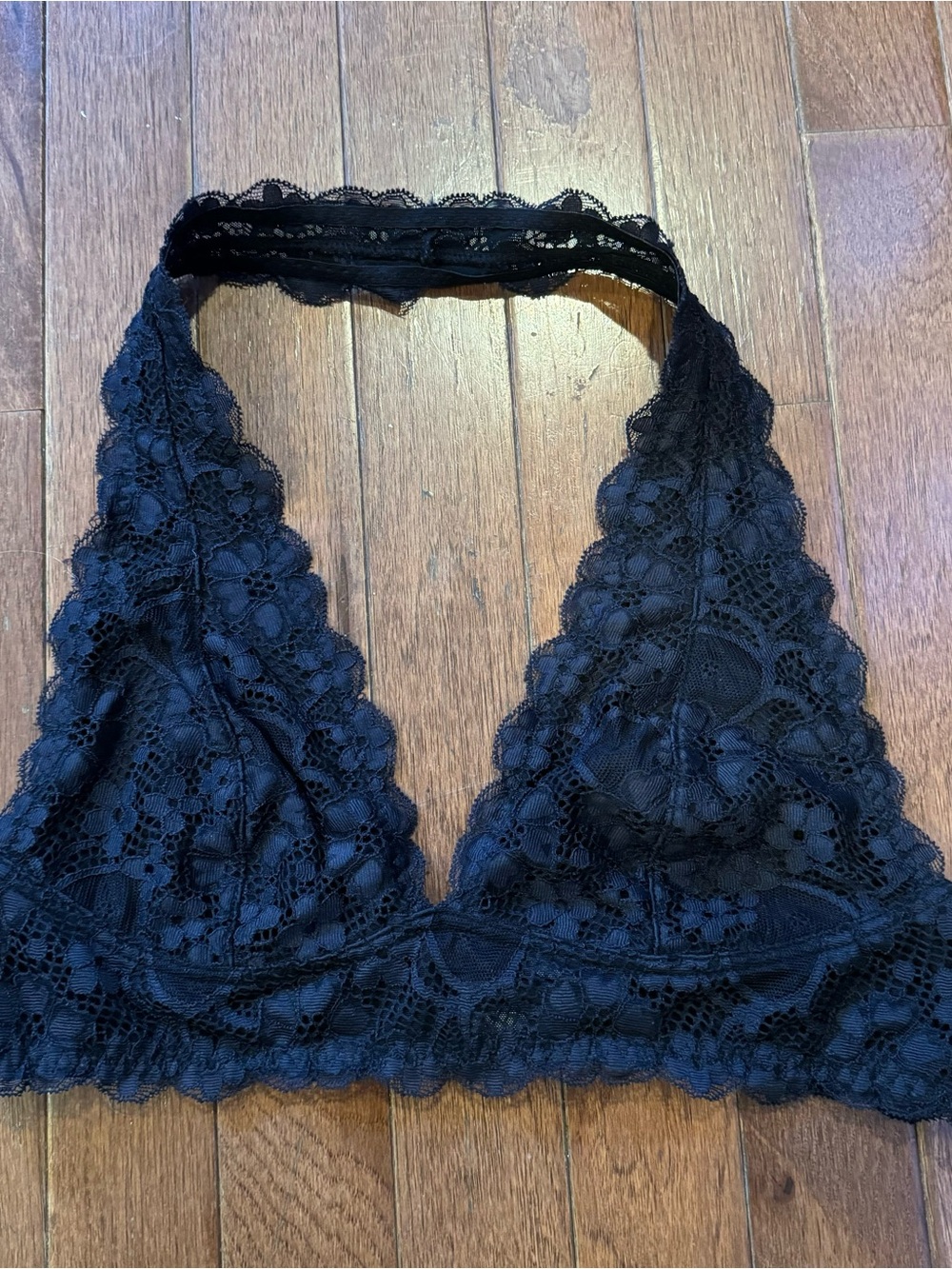 Free People Black Lace Bralette